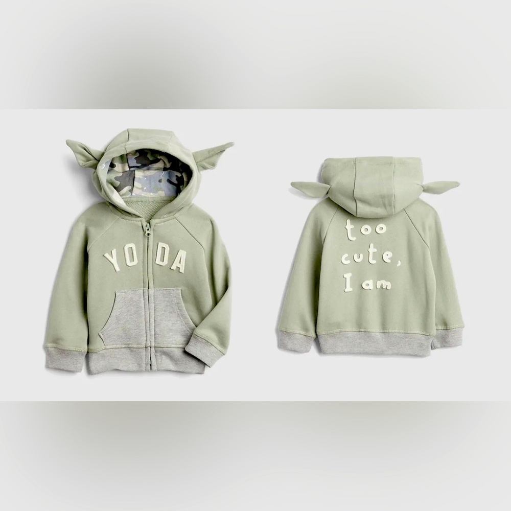 6-12M babyGap | StarWars™ Yoda Hoodie